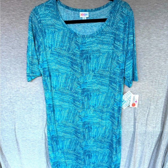 LuLaRoe Dresses & Skirts - Brand New LuLaRoe Size XL Teal, Dark Teal & White Julia Dress
